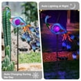 thumbnail image 5 of Peacock Solar Garden Stake Lights - Cracked Glass Ball Waterproof Outdoor Peacock Decor Pathway Lights for Garden Patio Lawn, 5 of 9