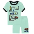 thumbnail image 1 of Playeras Deportivas Para Hombre, Para Niños Pequeños, Bebés, Niños Pequeños, Con Estampado De Dibujos Animados, Lindas Camisetas Casuales, Pantalones Cortos De Cuadrícula, Conjuntos, 1 of 3