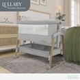 thumbnail image 3 of Evolur Lullaby Portable Bassinet With Wheels, Light Gray, 3 of 8