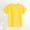 Yellow, variant on WERYOUNG Solid Color Child Fashion Loose T-Shirt Short Sleeve Tee Tops, 12-18 Months
