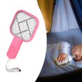 thumbnail image 1 of Raqueta matamoscas portátil USB con luz Rosa, 1 of 8