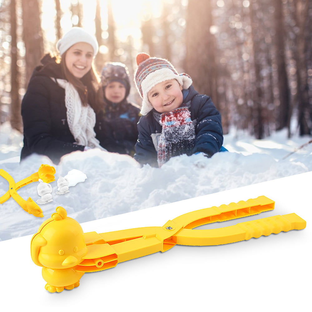 Heart Snowball Maker Winter Mold Plastic Sand Ball New Outdoor Clip Toy Z7D4 