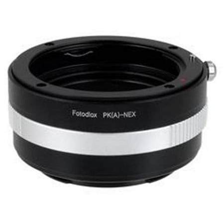 UPC: 0847372007646 | Fotodiox PKAF-SnyE Lens Mount Adapter – Pentax K AF Mount DSLR Lens To Sony Alpha E-Mount Mirrorless Camera Body with Built in Aperture Control Dial