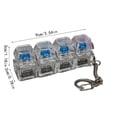 thumbnail image 2 of Keyboard Stress Relief Toy - 4-key Backlit Stress Relief Keyboard Keychain, Backlit Mechanical Keyboard Clicker Toy, Portable Stress Relief Toy, 2 of 4