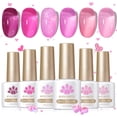 thumbnail image 1 of Esmalte de uñas en gel Born Pretty Jelly Pink Translúcido 7 ml x6, 1 of 9