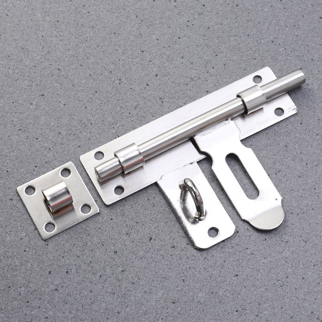 BESTYASH 2Pcs Door Sliding Lock for Bathroom Use Anti-corrosion Finish 17.3*3.7cm