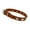 Brown, variant on SUMACLIFE Adjustable and Durable Faux Leather Dog Collar with D-Ring and Star Accents