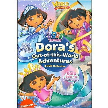 Dora The Explorer: Dora's Out-Of-This-World Adventures - Dora Saves The Snow Princess / Dora Saves The Mermaids / World Adventure (Full Frame)