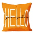 thumbnail image 2 of PiGOGI Orange Thanksgiving Pillow Covers Fall Throw Pillow Cases Orange Cushion Covers Soft Home Decor for Sofa Bedroom Polyester, 2 of 7