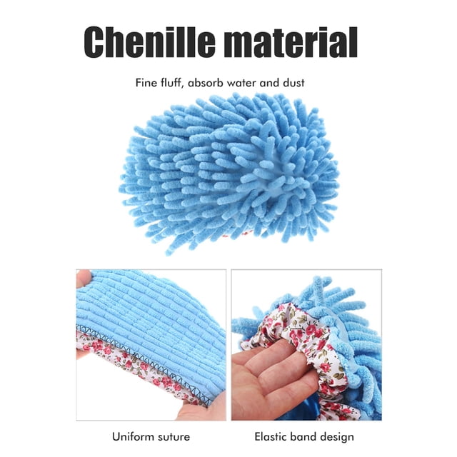 Fregona Para Limpieza De Suelos, Zapatillas, Cubiertas De Zapatos Extraíbles, Fregonas Lavables, Calcetines, Limpieza De Barrido Para Cocina, Baño, Oficina ANGGREK Washable Mops Socks