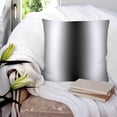 thumbnail image 3 of 14x14 Pillow Covers Set of 2, Black Grey White Throw Pillow Covers Decorative Couch Cushion Case, Farmhouse Ombre Color Modern Simple Microfiber Square Pillowcases for Bedroom Car Living Room, 3 of 7