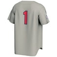 thumbnail image 3 of Men's GameDay Greats #1 Gray Arizona Wildcats Lightweight Baseball Fashion Jersey, 3 of 4