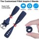 thumbnail image 5 of Compatible con bandas Fitbit Inspire 2 para hombres y mujeres, (paquete de 4) bandas de repuesto de silicona suave para Inspire 2, pequeño azul gris/negro/azul/aguamarina, 5 of 5