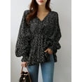 thumbnail image 3 of ZANZEA Womens Tops Shirts Cuff Puff Sleeve Korean Casual Cable Blouses, 3 of 5