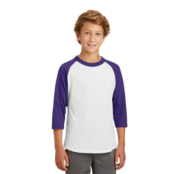 Sport-Tek Yt200 Youth Colorblock Raglan Jersey