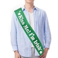 thumbnail image 4 of Irish Festival Green Shoulder Strap Ceremonial Band St. Patrick's Day Party Accessory Party Flags on A String And Event Tables And Chairs Bulk Event Tables And Chairs Event Tablecloth Party Flags, 4 of 9
