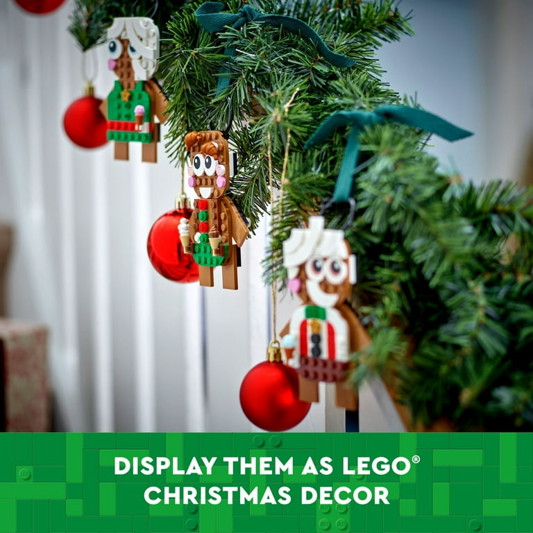 LEGO Gingerbread Ornaments Building Toy, Festive Christmas