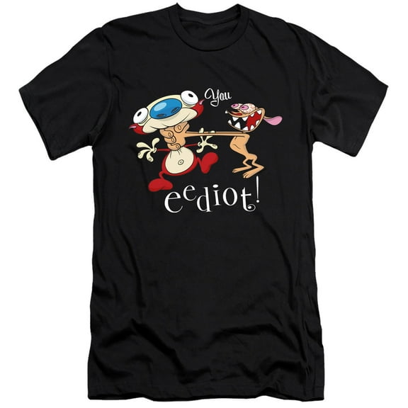 Ren And Stimpy You Eediot Unisex Adult Canvas Brand T Shirt