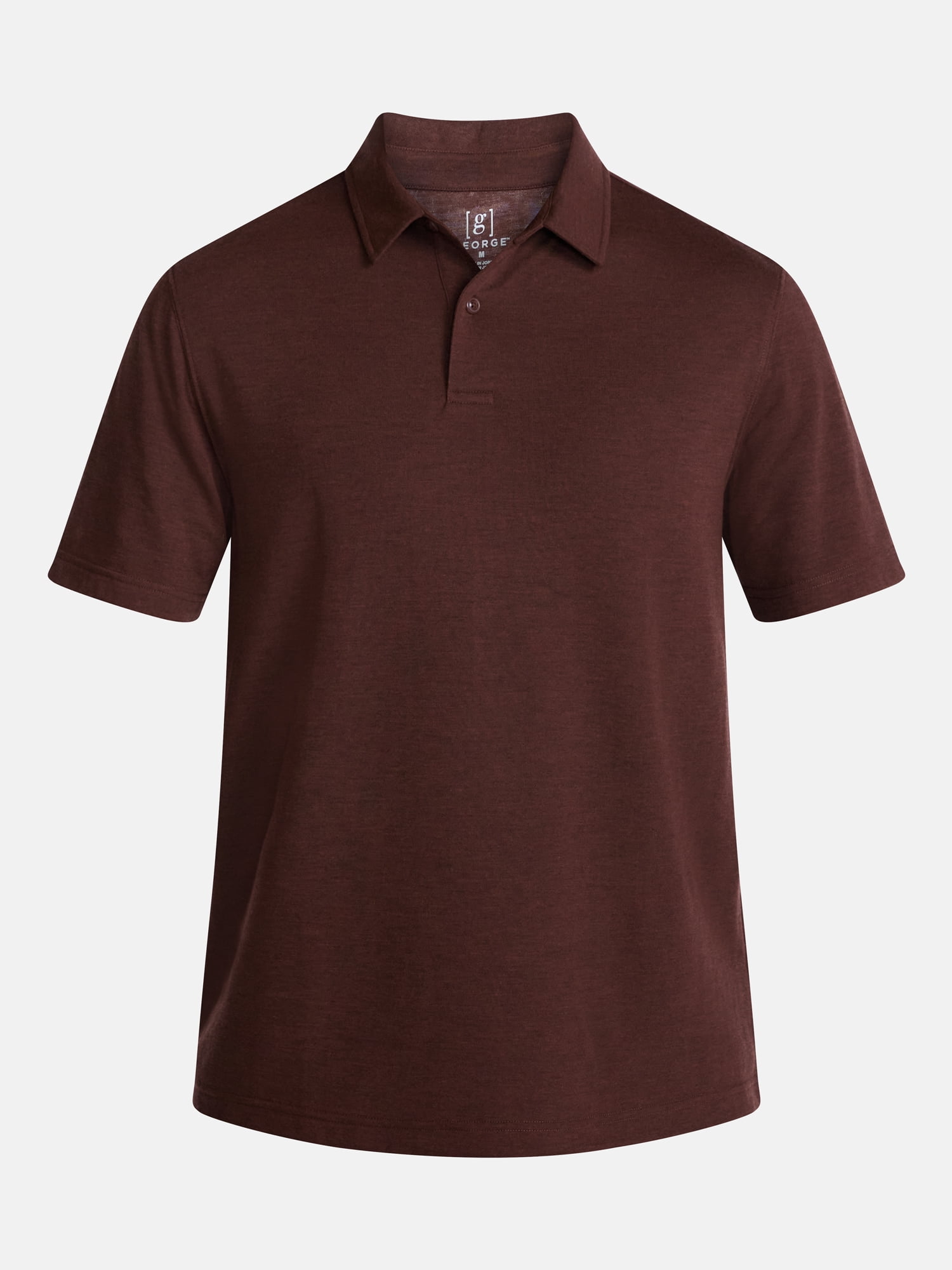George Men's and Big Men's Double Knit Polo Shirt with Short Sleeves, Sizes S-5XB