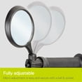 thumbnail image 5 of Delta Cycle & Home Universal Bike Handlebar Bar End Mirror, Fully Adjustable Handlebar Rearview Mirror For Bicycles, Large Ultra-Clear Glass Safety Mirror fits Road, Mountain, Cruisers, and E-Bikes, 5 of 10