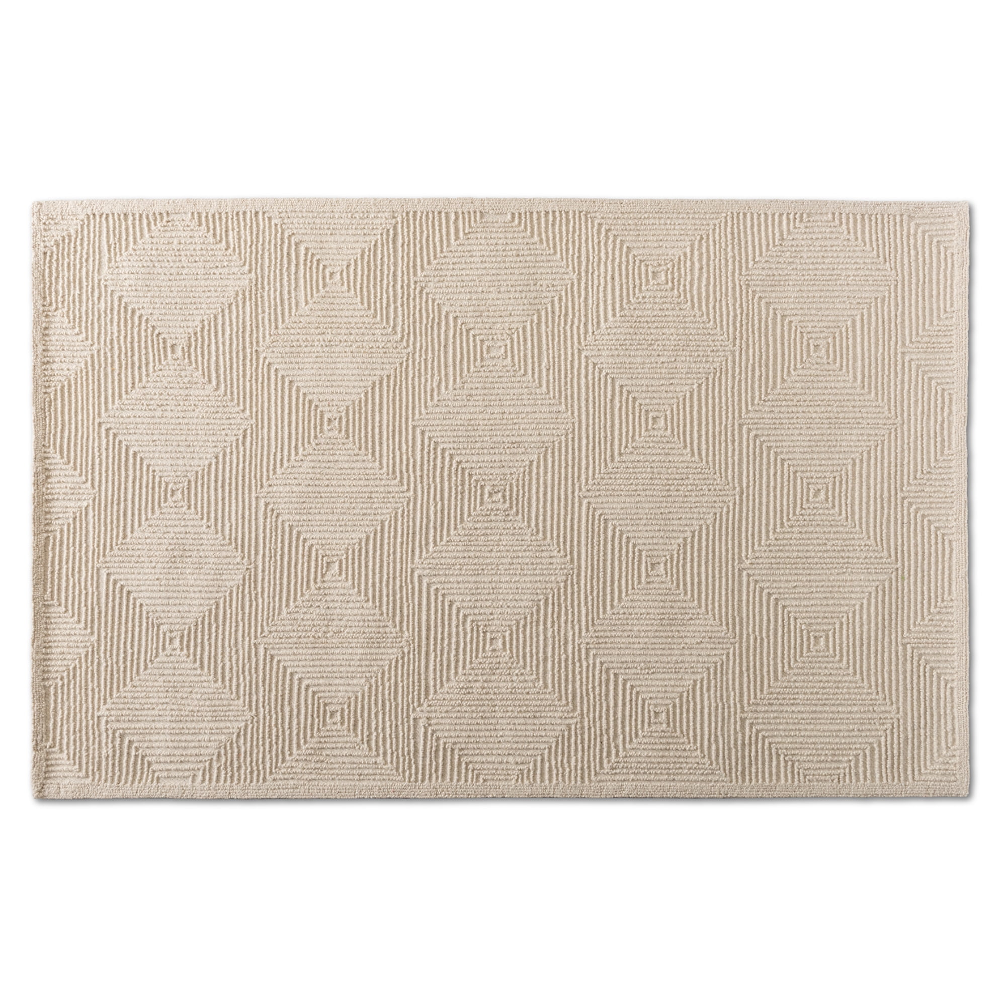 Baxton Studio Sovanna Modern and Contemporary Ivory Hand-Tufted Wool Area Rug