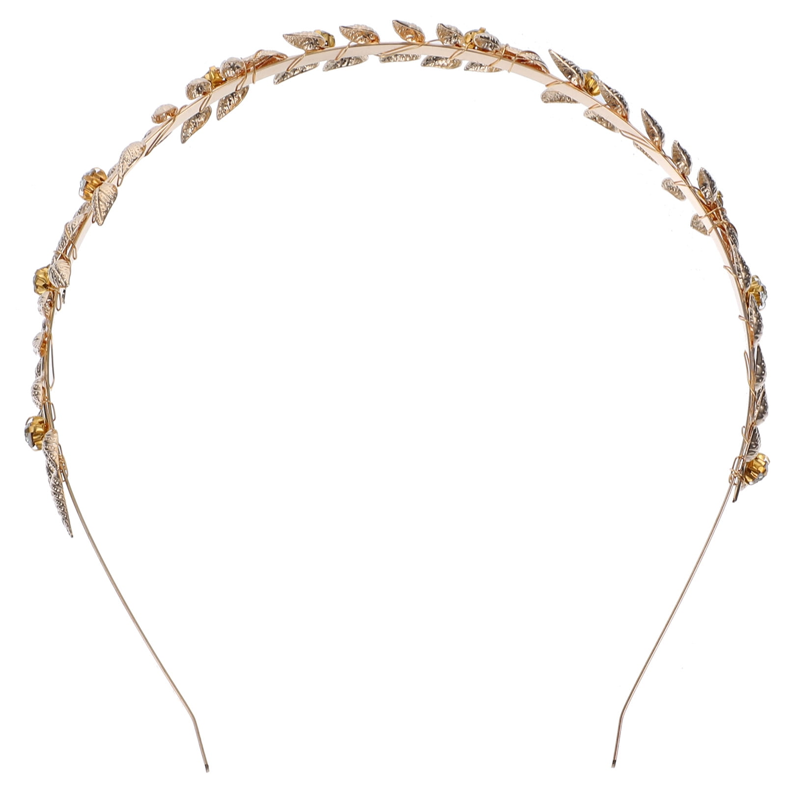ROMANSENTIAL Baroque Hair Tiara Rhinestone Headband Wedding Hair Crown Elegant Decoration