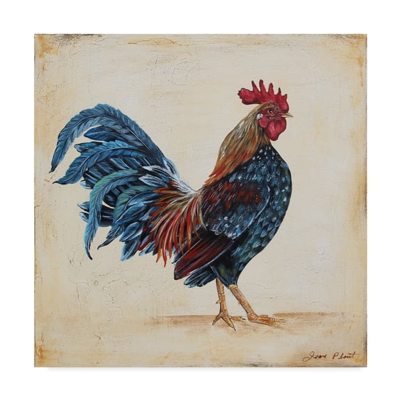Trademark Fine Art 'Rooster 2' Canvas Art by Jean Plout