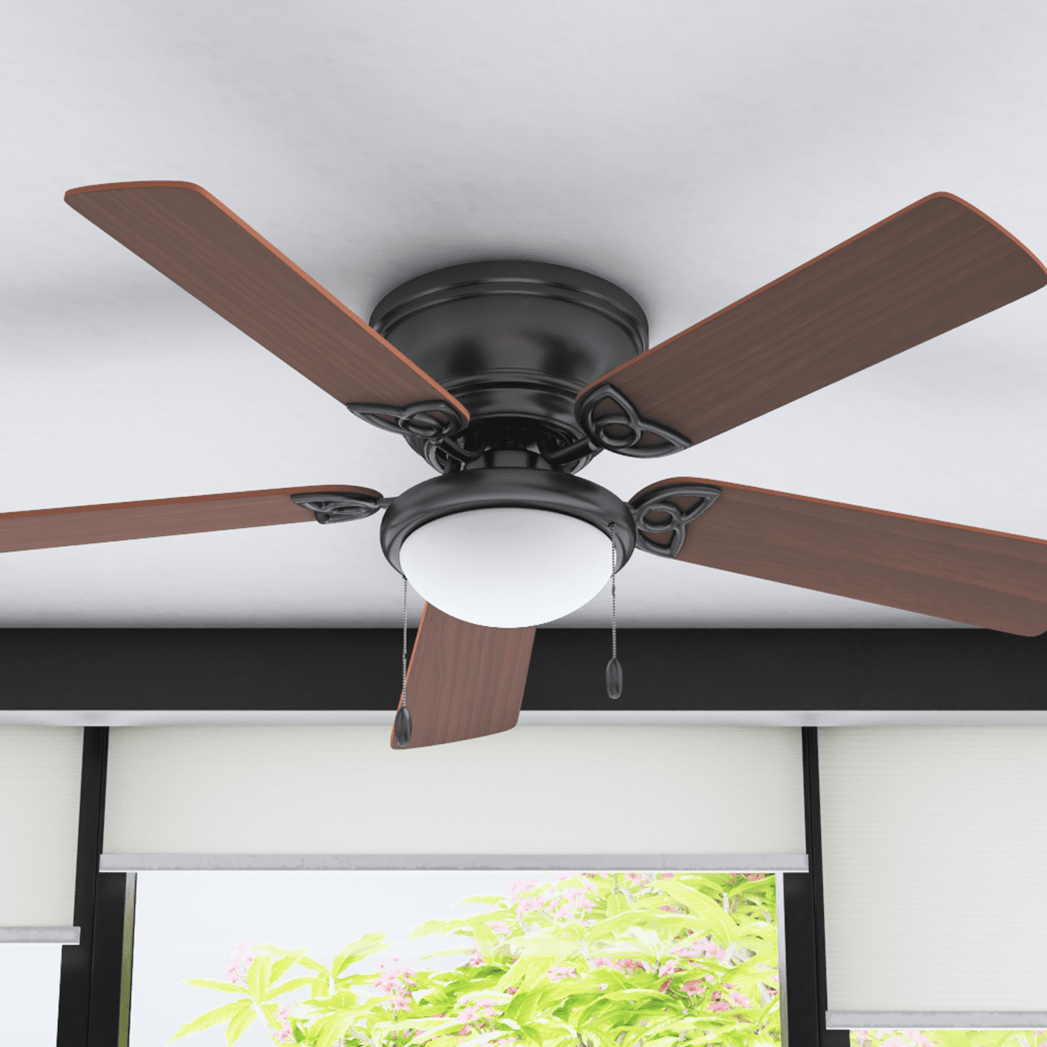 Prominence Home Benton 52" Bronze Low Profile Ceiling Fan with Light