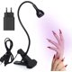 thumbnail image 1 of Lámpara secadora de uñas UV, lámpara de curado de pegamento de gel para uñas estadounidense de 3 W con cabezal ajustable, lámpara de pegamento ultravioleta UV profesional adecuada para dedos secos de, 1 of 4