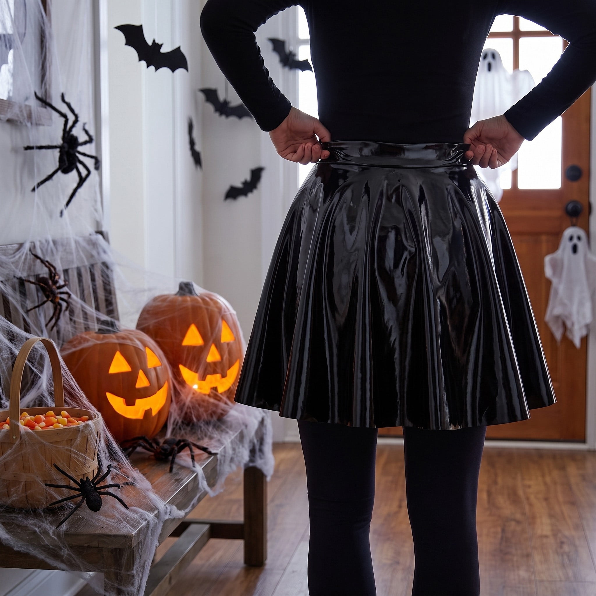 Vampire Tutu Costume Accessory for Adults, Black, L/XL, Halloween by Way To Celebrate