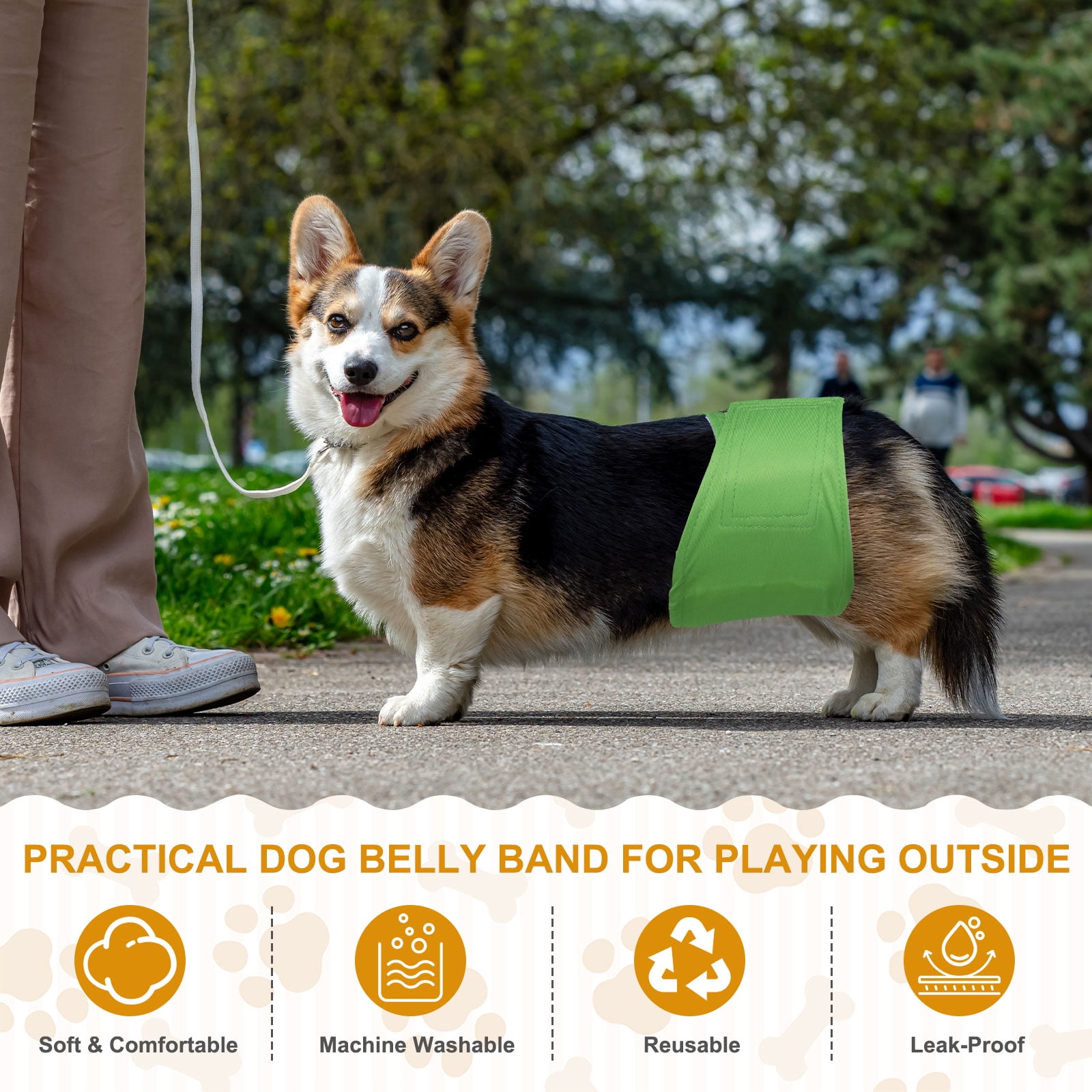 Uxcell Belly Bands for Male Dogs, Reusable Washable Dog Diapers High Absorbing Wrap Diapers, (3Pcs, L, Black), Intended for Male Small Doggie/Puppies Training