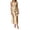 Khaki, variant on Rggeeun Women Dresses Solid Color One-Shoulder Sleeveless Square Neck Elastic Ankle-Length Soft Fabric Slim Fit For Summer Party Lovely Playwear,Blue,L