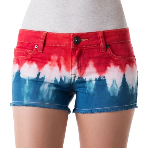 Juinors Dip Dye Americana Denim Shorts
