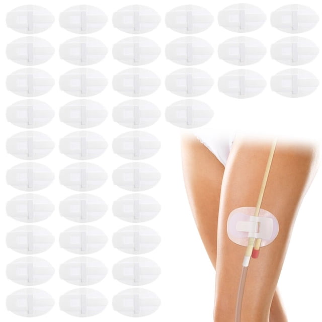 40PCS Catheter Stabilization Devices, Catheter Stickers for Foley Bag Holder, Leg Band Urinary Stabilizer Adhesive Sticker Patch Accessories, Foley Catheter Leg Anchor Bandages