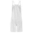 thumbnail image 4 of MSJUHEG Jumpsuits For Women Dressy Camisole Tops For Women Womens Summer Casual Sleeveless Rompers Loose Spaghetti Strap Shorts Jumpsuit With Pockets Jumpsuit White 3Xl, 4 of 4