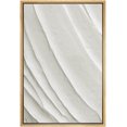 thumbnail image 2 of PixonSign Framed Wall Art Geometric White Paint Stroke Wave Pattern Abstract Shape Paintings Minimalism Modern Art Decor Contemporary Canvas Prints Fine Art for Rooms - 16"x24" Natural, 2 of 5
