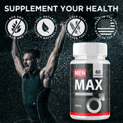 Men Max Advanced Formula Pills All Natural Vitamin Supplement MenMax 180 Capsules