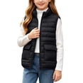 thumbnail image 2 of KICILVS Kids Puffer Vest Zip Up Quilted Sleeveless Jacket with Pockets Lightweight Warm Waistcoat for Winter Wear 4-15 Years, 2 of 9