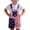 Blue, variant on Gunia Boys Independence Day Outfit 4Th Of July Sleeveless Romper Jumpsuit With Patriotic And Print For Kids Casual Playwear Clothes Set Blue 1-5 Years
