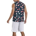 thumbnail image 2 of Sikiie Cherry Blossoms Basketball Jersey Reversible Men's Mesh Athletic Sports Shirts Training Practice S-4XL3X-Large, 2 of 6