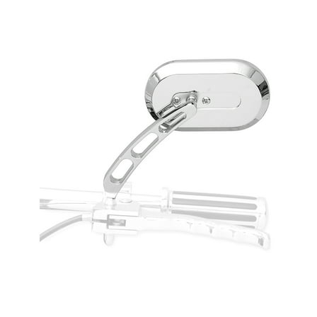 Drag Specialties Large Oval Mirror Left/Chrome (1901-6232)