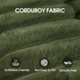 thumbnail image 5 of 107" Plush Corduroy Cloud Sectional Sofa with Chaise, Green, 5 of 8
