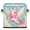 Multicolor 2, variant on CURLYOOT Lovely Dino Unicorn Cube Storage Bin, 11 Inch Storage Cube Fabric Bin for Shelves, Foldable Clothes Organizer Baskets with Leather Handle for Closet Home