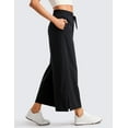 thumbnail image 5 of CRZ YOGA Lightweight Wide Leg Cropped Pants for Women 25" Casual Travel Work Sweatpants Summer, 5 of 6
