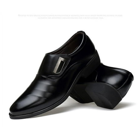 Large size men s shoes casual fashion shoes formal wear a pedal leather shoes men s of pointed Zkysteio