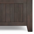 thumbnail image 5 of Acadian 36 inch Wide Solid Wood Transitional Small Entryway Storage Bench in Brunette Brown, 5 of 13