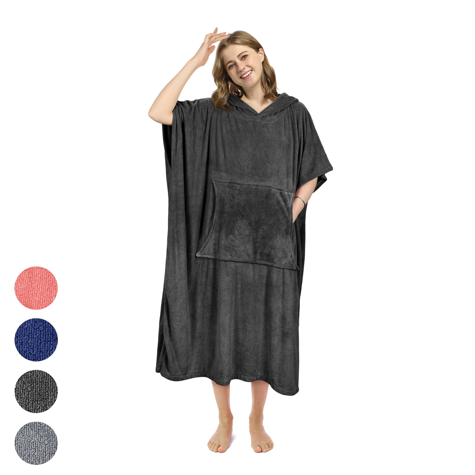 Catalonia Unisex Surf Poncho Changing Towel Robe for Adult Surfer Swimmer Outdoor Beach