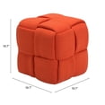 thumbnail image 4 of Checks Stool Orange, 4 of 4