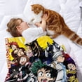 thumbnail image 2 of My Hero Academia anti-pilling, suave, ligera, esponjosa y acogedora de lujo para hogar y cocina – Perfecta para niños y adultos,150X130cm, 2 of 6