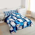 thumbnail image 3 of Castle Fairy Cute Penguin Twin Comforter Sets for Child Teens,Cartoon Animal Bedding Set, 3 of 8